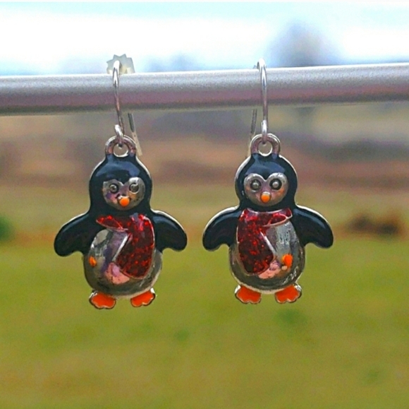 Penguin Drop Earrings - Picture 5 of 5